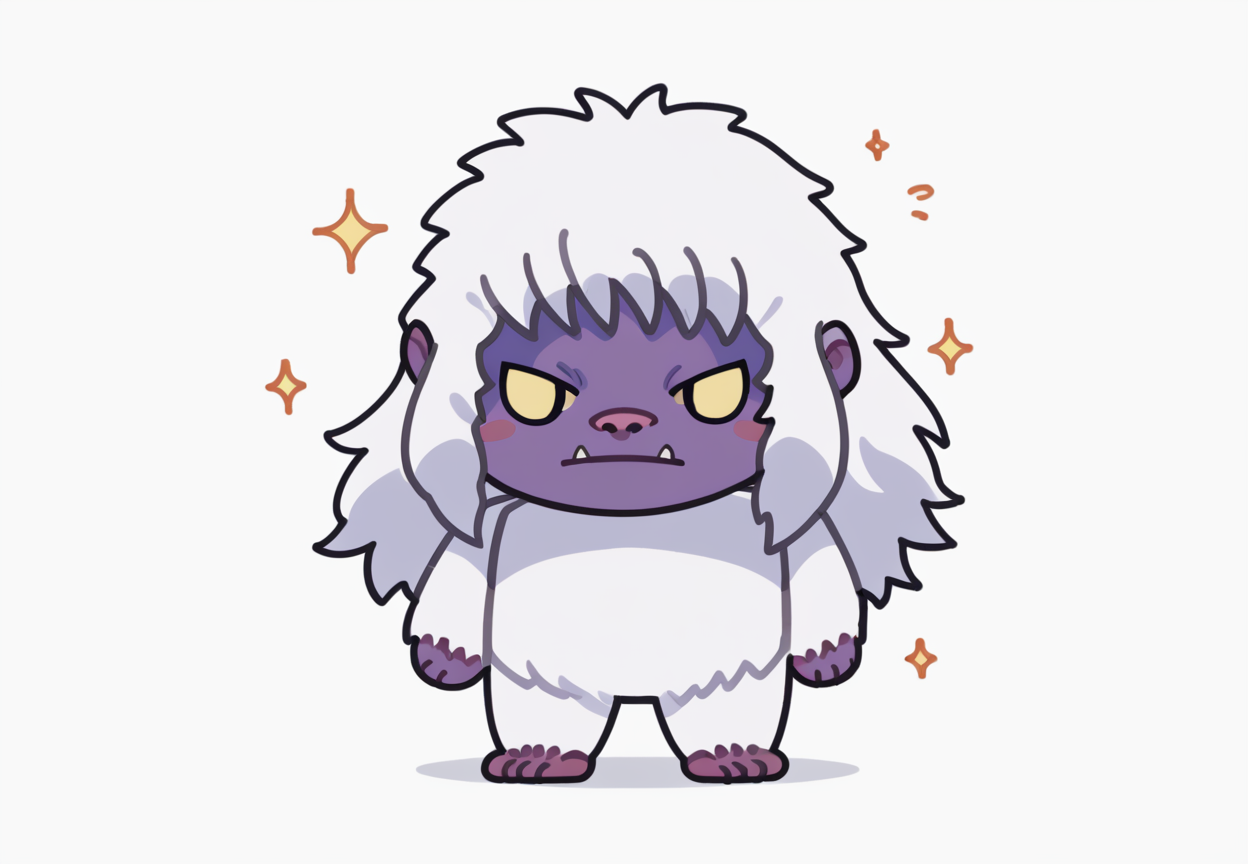 score_9, score_8_up, score_7_up, best quality, masterpiece, source_anime, zPDXL3, BREAK
<lora:umaro_FF6_PONYXL:1>monster , umaro, yeti_(creature) ,  chibi, simple background,