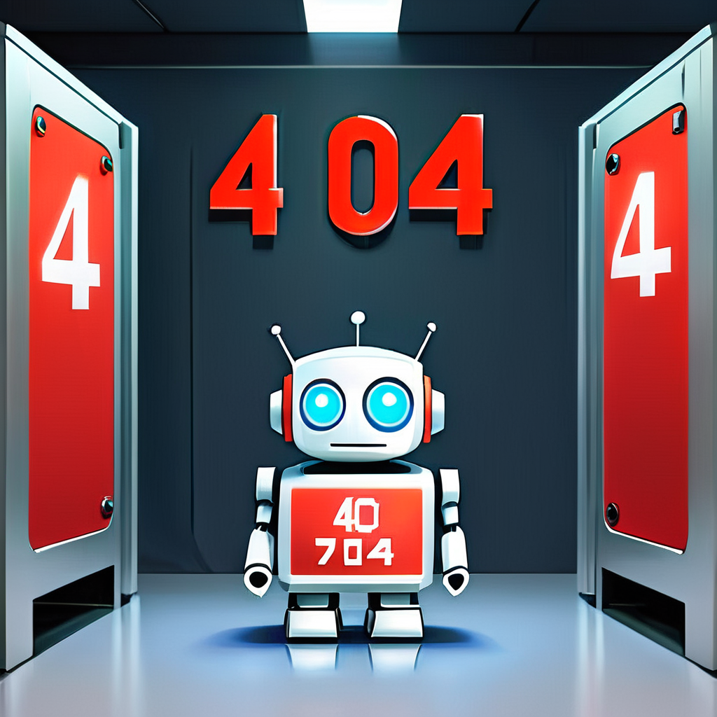 Advertising poster style <lora:FF-404-CivitAI-Lycoris-MIX-algo1:1> 404, text 404, logo 404, Civitai404, ffusion404, a robot with a sign that says 404, pathetic robot, wallpaper 1 0 2 4, cute robot, evil robot, very cute robot zen, robot in a server room, robot in data center, robot repair shop, chrome robot, wallpaper mobile, by Goro Fujita, amazing wallpaper, robot portrait, giant broken robot <lora:404-CIvitAI-lora:0.4>,close portrait,(manga:1.3),beautiful,attractive,handsome,trending on ArtStation,DeviantArt contest winner,CGSociety,ultrafine,detailed,studio lighting . Professional, modern, product-focused, commercial, eye-catching, highly detailed