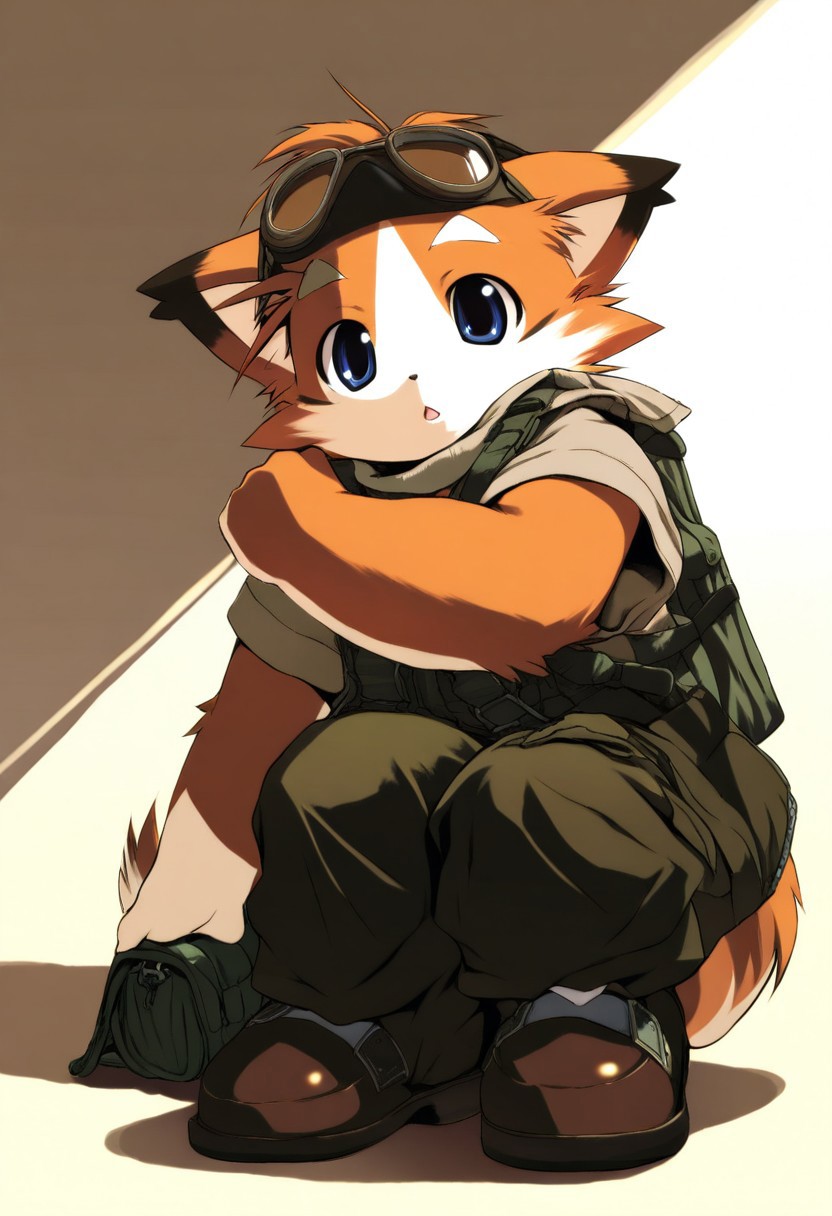 masterpiece, high score, great score, absurdres, year 2009, safe, 1boy, zuppu11 type 1, furry, cute, kemono