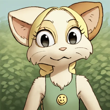 score_9, score_8_up, score_7_up, source_anime BREAK
Tiffany, 1girl, solo, animal ears,blonde hair, furry female,cat, solo,outdoors,detailed backround,natural light,shadow detail,front view
<lora:Precocious:0.8>