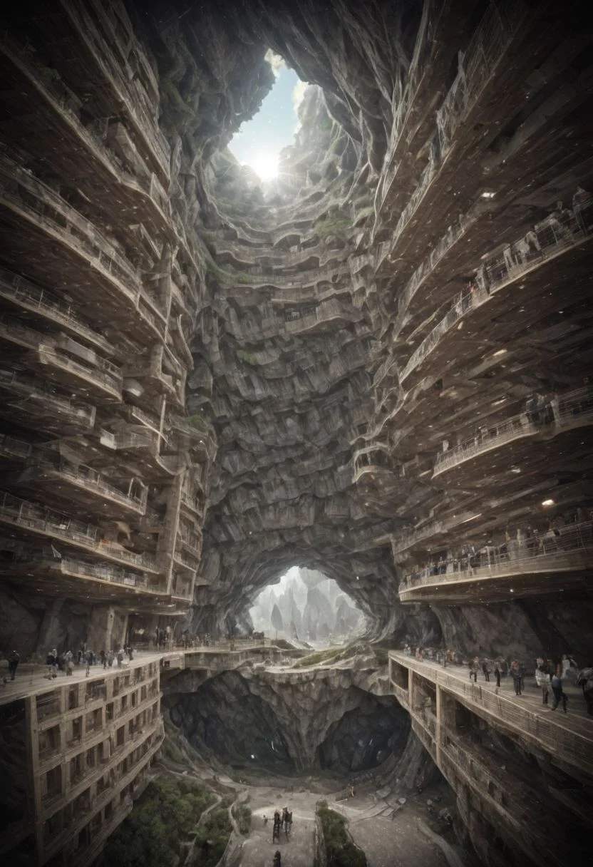 otclillsn, a strange and impossible to solve mountain glued to a gravitational motherboard tilted 454,78 degree upside down, baffling optical illusion, disorienting angle, surreal ,<lora:xl_more_art-full_v1:1>,(Inspired by Lebbeus Woods), (Large Files, Ultra Realistic, 4k, 8K, 16k, FHD, HD, VFX, Perfect, Photography, composition, Architecture Sales Photography, Architecture Competition, Ultra High Resolution, Cinematography, High Resolution Image:1.1), OverallDetail, Stacked volumes, Caves, ruins, structures, settlements, landscapes, Void volumes, Vertical decoration, OverallDetail, futureurban, vertical, Stacked, caveruinsPOV