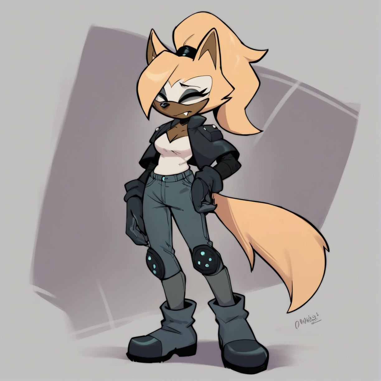 <lora:Whisper_the_Wolf_PonyXL:0.65>, whisperwolf, whisper the wolf, score_9, score_8_up, score_7_up, score_6_up, score_5_up, score_4_up, source_furry, source_cartoon, rating_safe, anthro, wolf, clothed, clothing, breasts, female, mobian, standing, detailed background, on an alien planet , sonic the hedgehog \(series\), lying