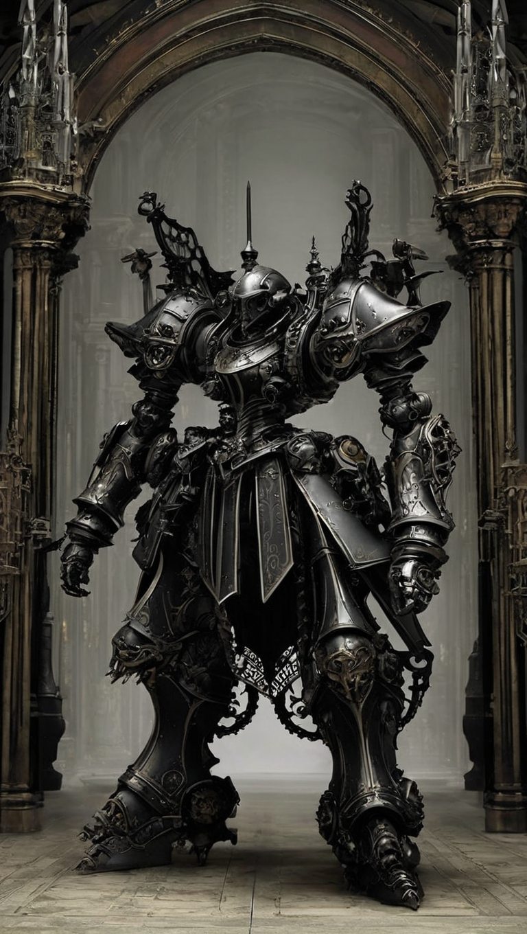 gothic style {prompt} . dark, mysterious, haunting, dramatic, ornate, detailed, (FRS:1.5), (MRS:0.5), ( growling parts:1.2), full body, sci-fi battlefield, looking at viewer, hawken <lora:srdxl_v1_5g:0.8>