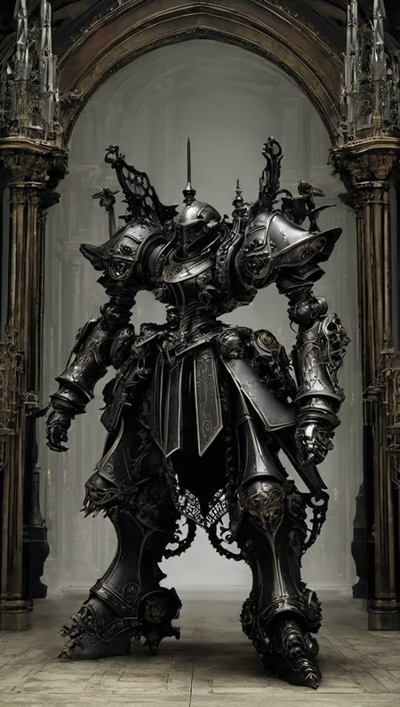 gothic style {prompt} . dark, mysterious, haunting, dramatic, ornate, detailed, (FRS:1.5), (MRS:0.5), ( growling parts:1.2), full body, sci-fi battlefield, looking at viewer, hawken <lora:srdxl_v1_5g:0.8>