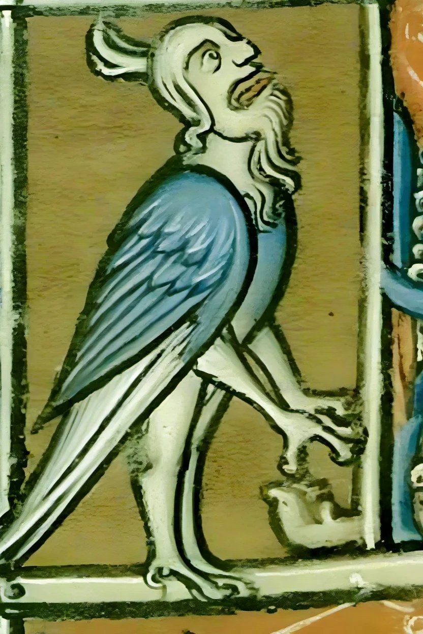 <lora:PE_BadMedivalArt:0.8> PEBadMedivalArt,bad medieval painting,terrible,ugly,
bird with human face