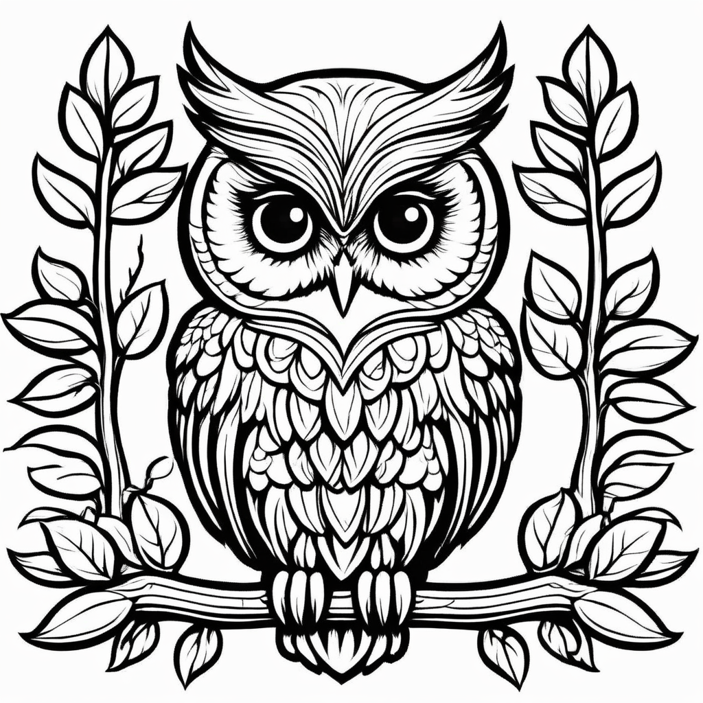 A cute owl, 
,Coloring Book, ColoringBookAF,
 <lora:ColoringBookRedmond-ColoringBook-ColoringBookAF:1>