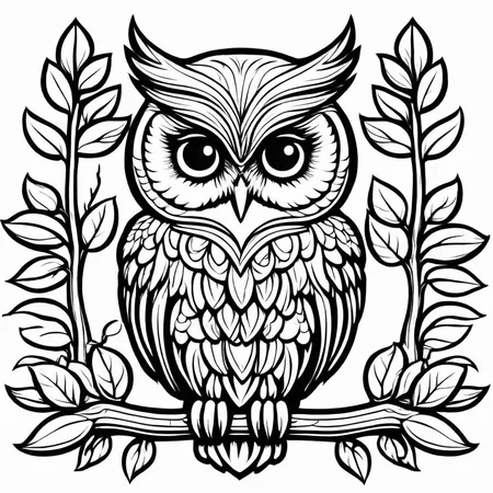 A cute owl, 
,Coloring Book, ColoringBookAF,
 <lora:ColoringBookRedmond-ColoringBook-ColoringBookAF:1>
