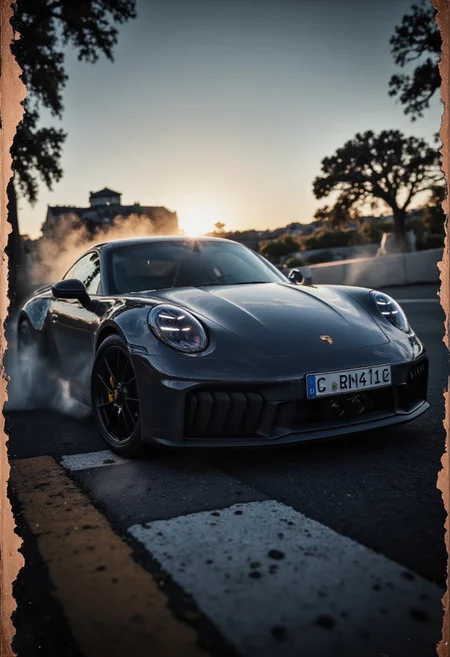 super low camera angle, (masterpiece:1.4), with displayed speed and movement, professional photo, close-up a Porsche 911 GTS miniature car, numberplate reads "CIVIT", epic environment that looks like a movie set, blurry background with dramatic, (natural light:1.2), amazing depth of field, shot on Lumix GH5 (cinematic bokeh , dynamic range, vibrant colors)
detailmaximizer,gaming, magic bronze frame with car parts and details