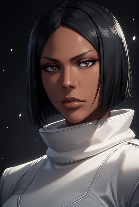 score_9, score_8_up, score_7_up, score_6_up, score_5_up,
jackie_tristan, white_suit, black hair,
upper body portrait, abstract background, dramatic light, light and shadows, dark background,
solo, masterpiece, best quality, sharp_details, game_cg
 <lora:Jackie_Tristan_Bleach:0.8>