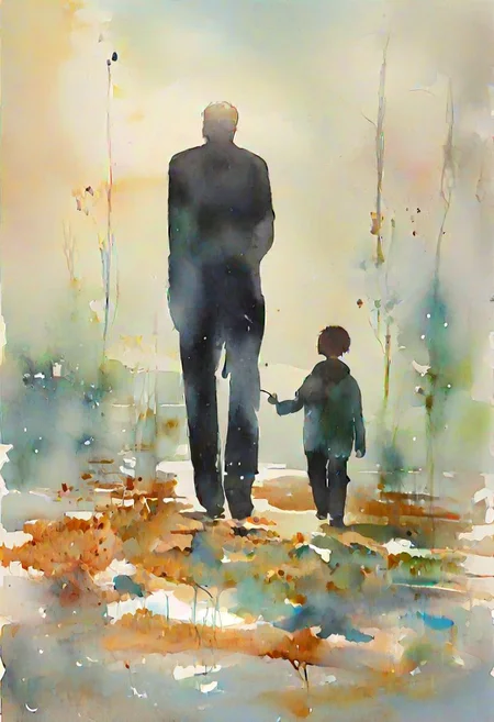 unearthly,by Lois van Baarle and Victor Nizovtsev in the style of Thomas Saliot and Bess Hamiti,  silhouette <lora:silhouette:3.00>  ,, , <lora:watercolor_v1_sdxl:0.90>