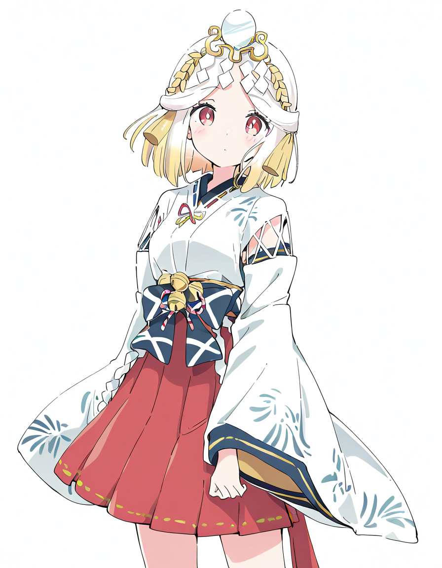 yuzuanjin,1girl,solo,looking at viewer,simple background,white background,cowboy shot,<lora:yuzuanjinC-000008:1>,, masterpiece, best quality, very aesthetic, absurdres,newest, incredibly absurdres,, (Ixy:0.6)),(hiten \(hitenkei\):0.7),