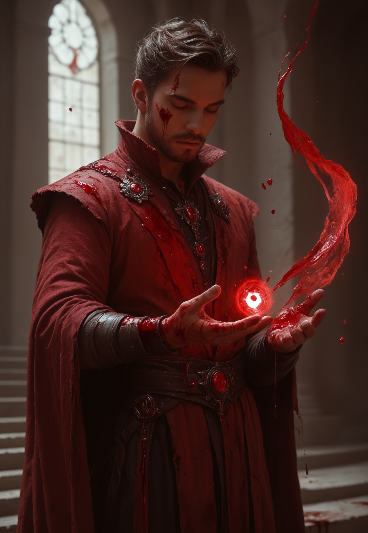 (((score_9, score_8_up, score_7_up, Expressiveh,  )))
, 
((( highly detailed, masterpiece, perfect, detailed, hd, )))
,
((( , )))
,
((( 1boy, solo, male focus)))
,
((( Blomagmb, blood magic, blood, blood stream, )))
,
((( , ))) 
,
(((  )))
,
((( )))
,
((( )))
,
()