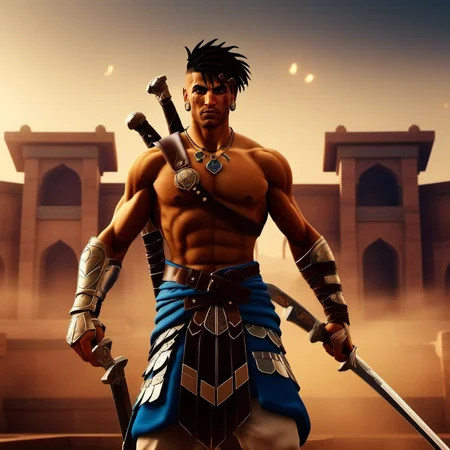 cinematic realistic photo a warrior, persian temple background, fog <lora:Prince1024:0.8> . 35mm photograph, film, bokeh, professional, 4k, highly detailed