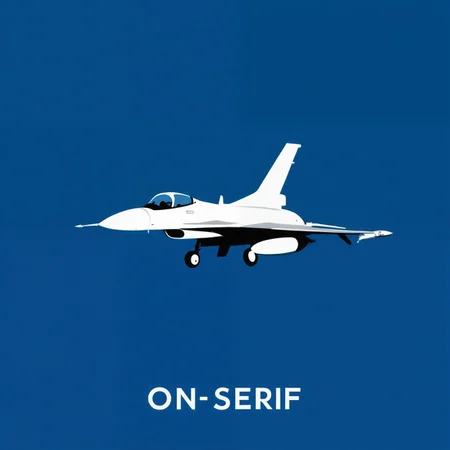 <lora:F-16_Illustrious:1> f-16, text, simple background, solid color background, centered text, sans-serif, graphic design, logo, flat color, minimalism, white text, blue background, airplane, military, masterpiece, best quality, amazing quality