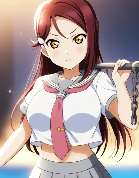 <lora:Koto-Umi-Riko-Shizu-Setsu-LLAS-LyCORIS-AnimagineXLV31:0.8> <lora:Perfect Hands:1> <lora:HandFineTuning_XL:0.6> <lora:add-detail-xl:1> <lora:holding_anchor:0.6:0.6:lbw=ALL-OUTS>
1girl, looking at viewer, upper body BREAK
(riko-llas:1.3) BREAK
big pupils, large breasts, narrow waist, lips, blush, serious BREAK
(s-ura:1.1), summer uniform, white serafuku, short sleeves, collarbone, (midriff, navel:0.8) BREAK
red necktie BREAK
grey miniskirt, pleated skirt BREAK
(holding_anchor:1.2), anchor, ocean, blue sky BREAK
(masterpiece, absurdres:1.2), very aesthetic, perfect anatomy, perfect lighting, Perfect Hands, cinematic light, light particles, (depth of field, blurry background:1.2), lens flare, sunbeam