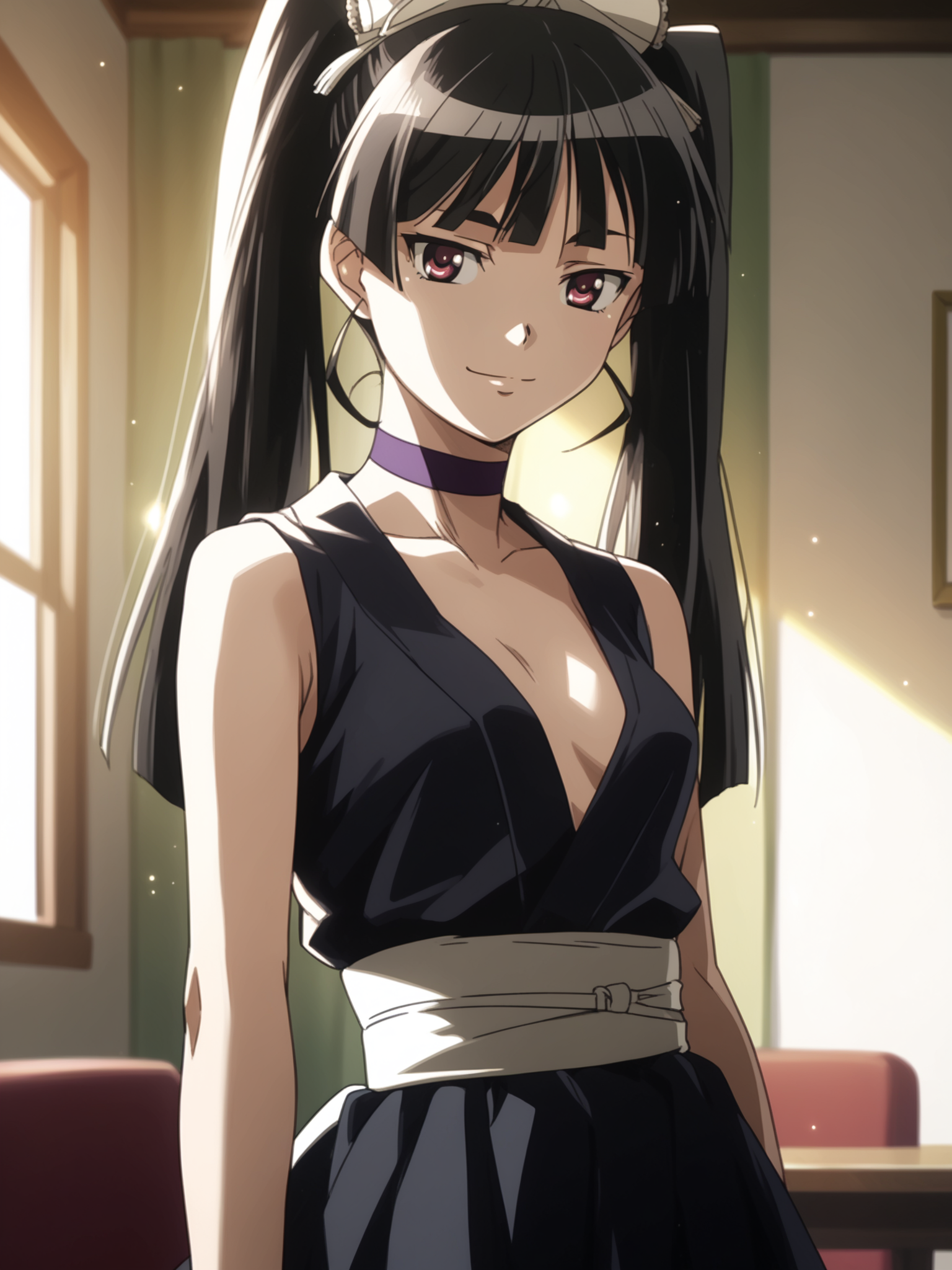 <lora:happy_tentacle-sakon-v0.1-000010:0.9>, ht_sakon, choker, indoors , , smile, cowboy shot, 1girl, (petite:1.2), solo focus, (looking at viewer:1.1), backlighting, (depth of field:0.8), , [(realistic, photorealistic:1.2):(realistic:1.3):22], [(3d:1.2)::10], <lora:LUUNA's Lunas-NijiJourney-SDXL-B2:0.5>, nijijourney, <lora:prgfrg23's Counterfeit-V3.0 Style SDXL_LoRA_Pony Diffusion V6 XL:0.3> <lora:Shed_The_Skin's StS_age_slider_v1_initial_release:-1>, score_9, score_8_up, score_7_up, score_6_up, score_5_up, score_4_up,