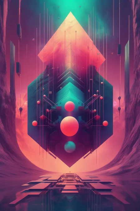 <lora:Beeple (Mike Winkelmann) Style:1>Beeple (Mike Winkelmann) Style - an abstract empowering electronic music album cover. Epic. Fantasy.