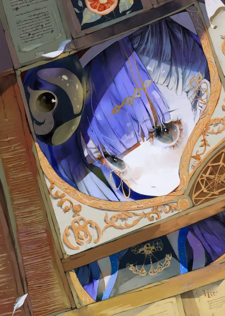 by yogisya by demizu posuka
1girl explores a dimly lit attic filled with old books, casting eerie shadows on the walls. close up qurare magic library,
extremely beautiful detailed piercing eyes,
masterpiece, best quality, high quality, highres, absurdres, very detailed, high resolution, sharp, sharp image, 8k, vivid, colorful, stunning, anime