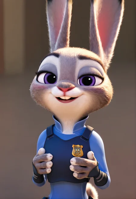 score_9, score_8_up, score_7_up, score_6_up, BREAK
source_cartoon, BunnyJudy, 1girl, police uniform, upper body, looking at viewer, hands on breasts, seductive smile, half closed eyes, blush<lora:judyhopps:0.7>
