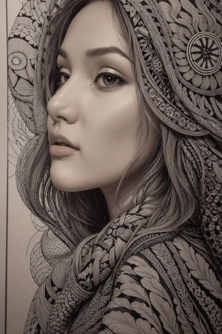 (Photo:1.3), highdetail, <lora:picxer_real:1>, (Zentangle :1.3), Intricate, abstract, monochrome, patterns, meditative, highly detailed, (magical, magnificent, masterpiece:1.3), (highly detailed, high quality:1.3)