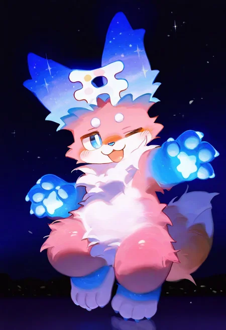 takefuji fox, artist:zuppu11, xi410, 748cm, alens, nyalia, kyomu, youlichu, memento mori, 1boy, solo, furry, cute, kemono, masterpiece, best quality, very awa, very aesthetic, absurdres, full body