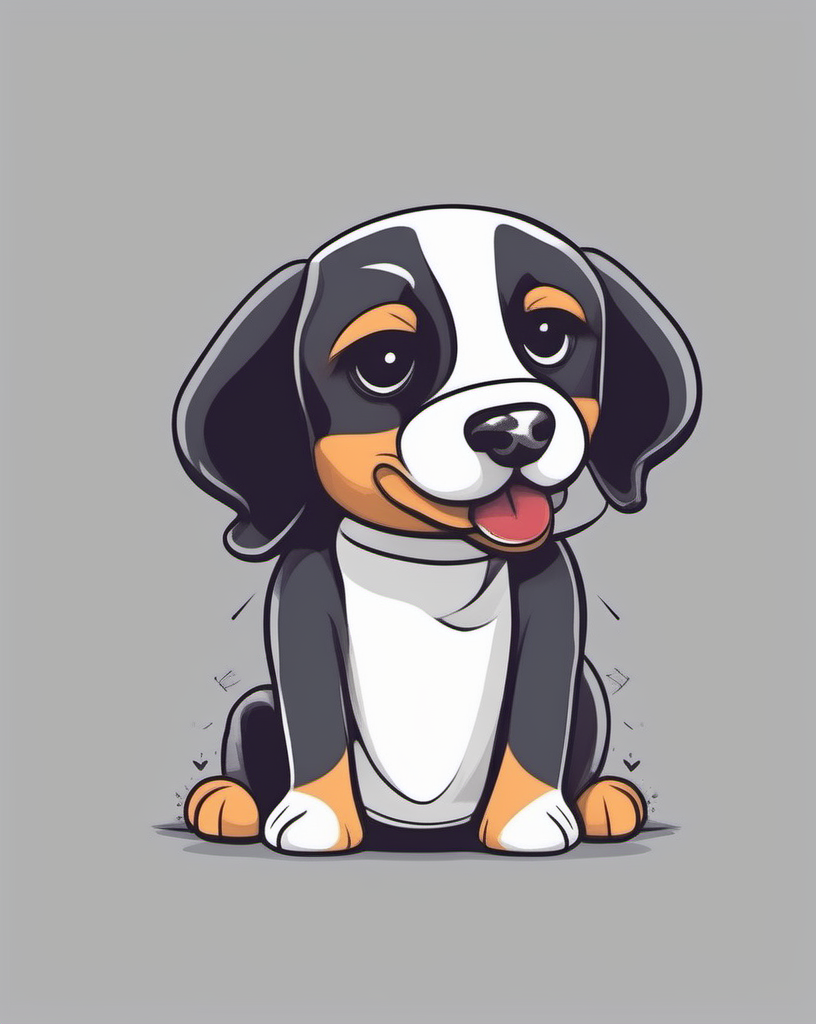 cute dog,  t-shirt design <lora:last:1>