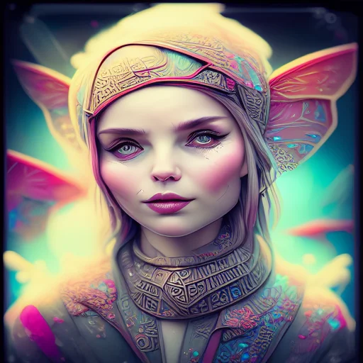 (gigafractal artstyle:1.3), faerie girl