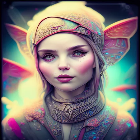 (gigafractal artstyle:1.3), faerie girl