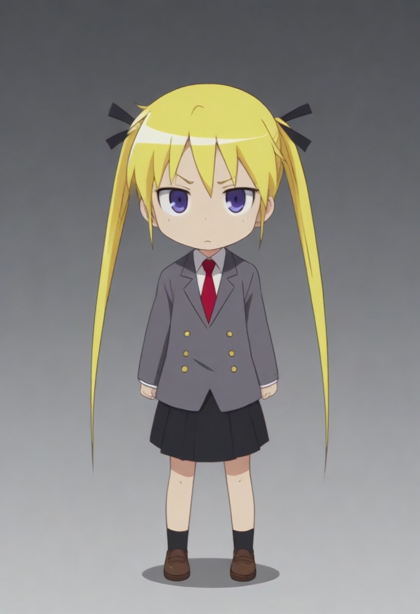 source_anime, anime screencap, source_anime, auratheguillotine, anime screencap, masterpiece, source_anime, shiny skin,,,,,,,sonyakmb, blonde hair, long hair, twintails, hair ribbon, purple eyes,, school uniform,
