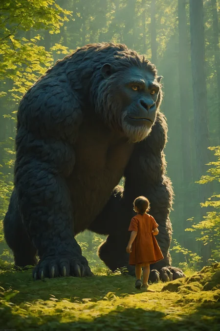 by Studio Ghibli and Emilia Wilk in the style of Janek Sedlar, cinematic movie still <lora:juggernaut_cinematic:1.00> , <lora:EnvyPastelAnimeXL01:1.00> _ , lustrous beast