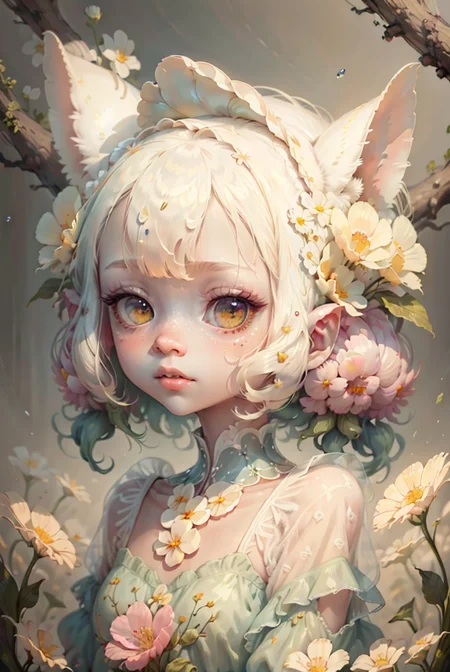 best quality, masterpiece, a portrait of a creaturer <lora:25_preal_1v5_768_0001BD5e_NR128NA128off:0.5> mix_\(spring\),
