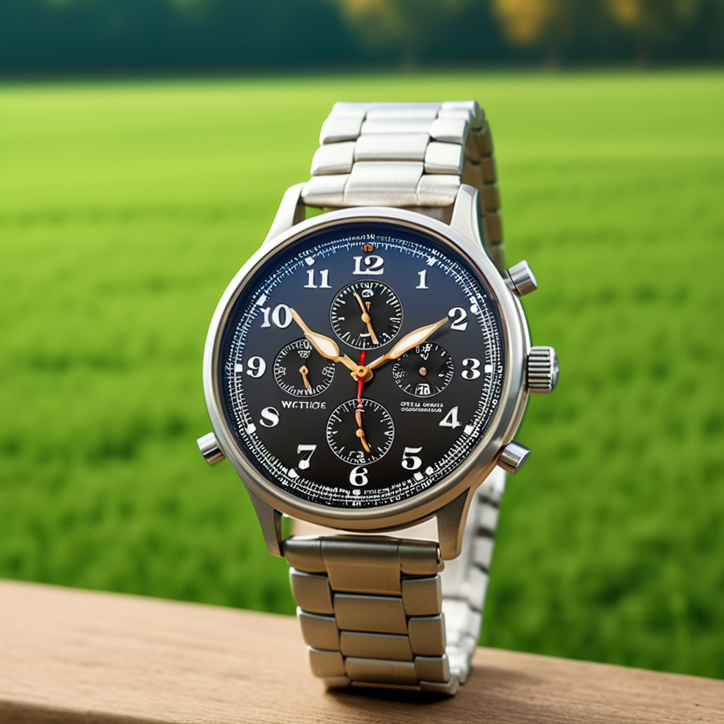 <lora:W4tch35_05XL-final:1>,an advertising photograph of a beautiful (W4tch35:1.2) as a (field_watch:1.3) watch,on a watch stand,with detailed movement,medium shot,tilt shift,bokhe,8k wallpaper,masterpiece,photorealistic,HDR UHD,high contrast,hyper realistic,volumetric lighting,