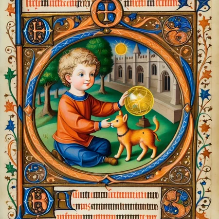 a pam-mdvl a cute boy, playing with a toy,nursery background,round frame, texta, divine light,highly detailed, dynamic, masterpiece,intricate,hdr