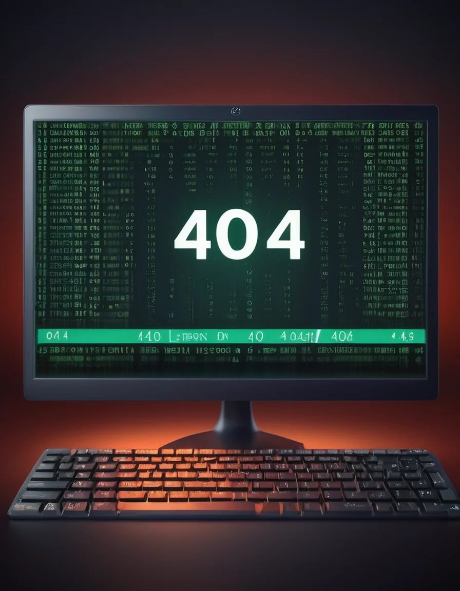 concept art <lora:404-CIvitAI-lora:1> 404, text 404, logo 404, Civitai404, ffusion404, 404 error code on a computer screen, shutterstock, digital errors, computer code, 40k, 4 0 k, istock, high quality screenshot, 4 0 years, 4 2 0 0 k, 2263539546, 2045, 4 2 0, on a dark background . digital artwork, illustrative, painterly, matte painting, highly detailed