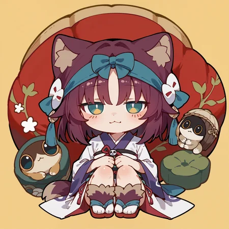 score_9, score_8_up, score_7_up, <lora:critterPickHonkaiStar_v10:1> hcrpick, animal, chibi, 1girl, Kamaitachi, animal ears, animal legs, thighhigh fur, tabi foot
<lora:V5.1_retrain:0.7>