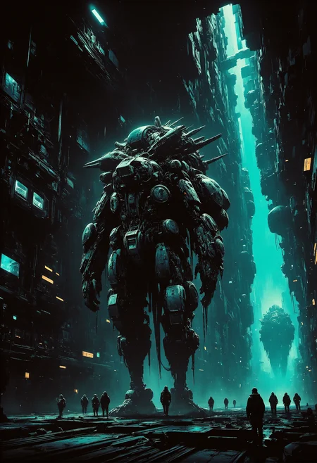 cinematic photo . despair, grotesque. aiai-Glimra. . <lora:Dever_Flux_Enhancer.safetensors:0.5>, <lora:artisketchyfs-v02.safetensors:0.75>, <lora:The_Dark_Side_Of_The_Future.safetensors:0.33>, <lora:Sci-fi_env_flux.safetensors:0.5>, <lora:CPA.safetensors:1.0>, . 35mm photograph, film, bokeh, professional, 4k, highly detailed