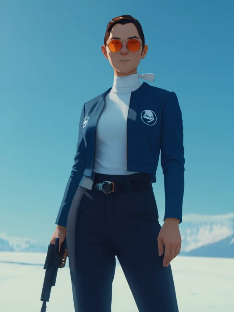 A stunning intricate full body shot of Mizu, man, (full body), epic character composition, sunglasses, smiling, by ilya kuvshinov, alessio albi, nina masic,sharp focus, holding gun, natural lighting, subsurface scattering, f2, 35mm, film grain <lora:BlueEyeSamurai:1>