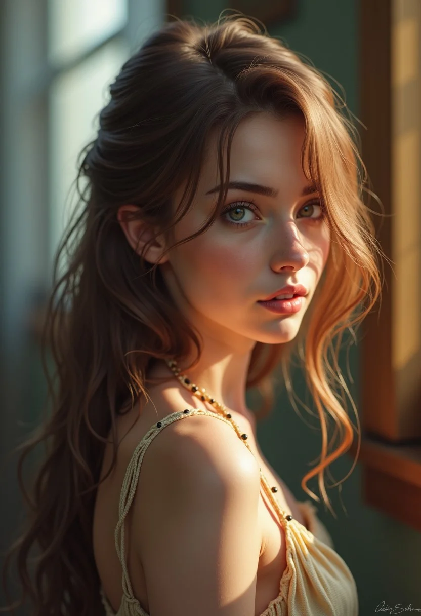hyperrealistic digital painting by J. Scott Campbell and Jeremiah Ketner and Thomas Saliot and Sam Spratt, shallow depth of field