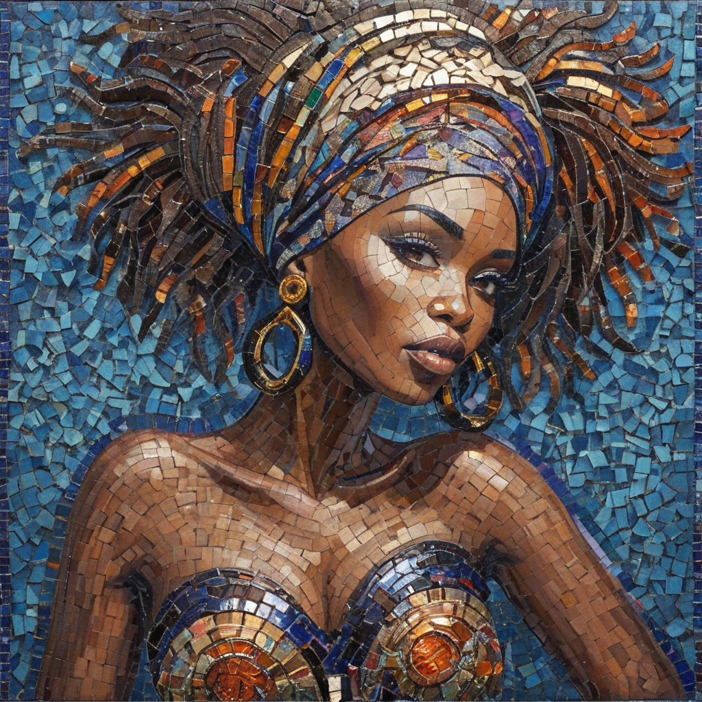 interlude, modality, afrobeat, ArsMJStyle, Mosaic art   <lora:ArsMJStyleSDXL_-_Mosaic:0.9>