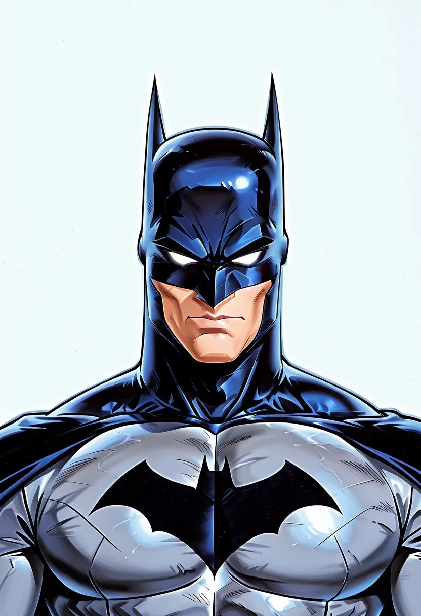 retro game art, traditional media, detailed texture, marker \(medium\), rating_explicit, masterpiece, absurdres, high quality, detailed skin, detailed character design, ultra-high resolution, perfectly composed, clear, breathtaking attention to detail, highres, ultra detail, solo,
BREAK
(batman), 1boy, solo, male, adult, male focus, 1boy, white sclera without pupils, detailed face, cheekbones, mask with black pointy ears, black cape
BREAK
gray shirt,