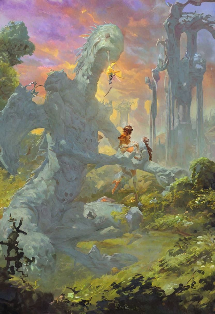 score_9, score_8_up, score_7_up, hard sex, she sleep, masterpiece, best quality, highly detailed, realistic ,.dragonfly- GIRL SITTING .hugs.kissing a hickey with a fairy on his chest hangs a pendant in the form of an ant.dragonfly- GIRL sits face down with his hands on his knees. , in a forest, size difference  . THE BRANCH. WITH THICK trunks of trees , the ABYSS , a castle with tiled roofs .STONEWORK. extreme detail, fine textures, deep shadows, sharp lines, rainbow sunset.BEIGE CUMULUS CLOUDS WITH SPIRAL CURLICUES. fog volume and depth. Overgrown WITH PLANTS, expressive CLEAR IMAGE, over-detailed, award-winning,  side view.(complex details, masterpiece, best quality: 1.4) , .enlarged pupil.The dragonfly . <lora:2.5DCartoonV2:0.6> , ultra realistic,  <lora:cockshock:0.7>,  languor of  on the face.enlarged pupil.dragonfly-GIRL squatting.hugs.kissing a hickey .mushrooms look like ,   <lora:NSFW_Reality_Engine_XL05:0.46>