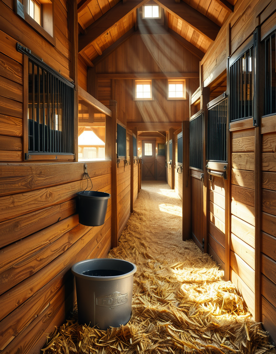 looking at viewer,A woman,straight long black hair,  standing inside a rustic horse stall,h0rs3 st4ll, wearing a dusty and slightly worn denim work overall. She has a focused expression on her face.The light filtering in through the wooden slats of the barn creates a warm, golden glow, highlighting small specks of dust floating in the air. In the background, the stall walls are made of aged wooden planks, and a horseâs head can be faintly seen peeking through the open top of the adjacent stall. The atmosphere is earthy and authentic, emphasizing rural farm life. The style is realistic with high attention to detail, natural lighting, and a cozy, slightly nostalgic tone.<lora:SDXLFaeTastic2400:0.4> <lora:extremely_detailed:0.4> extremely detailed, <lora:h0rs3_st4ll:1>, Masterpiece,best quality,hi res,8k,hi res,8k,award winning,(sharp focus, intricate, highly detailed),