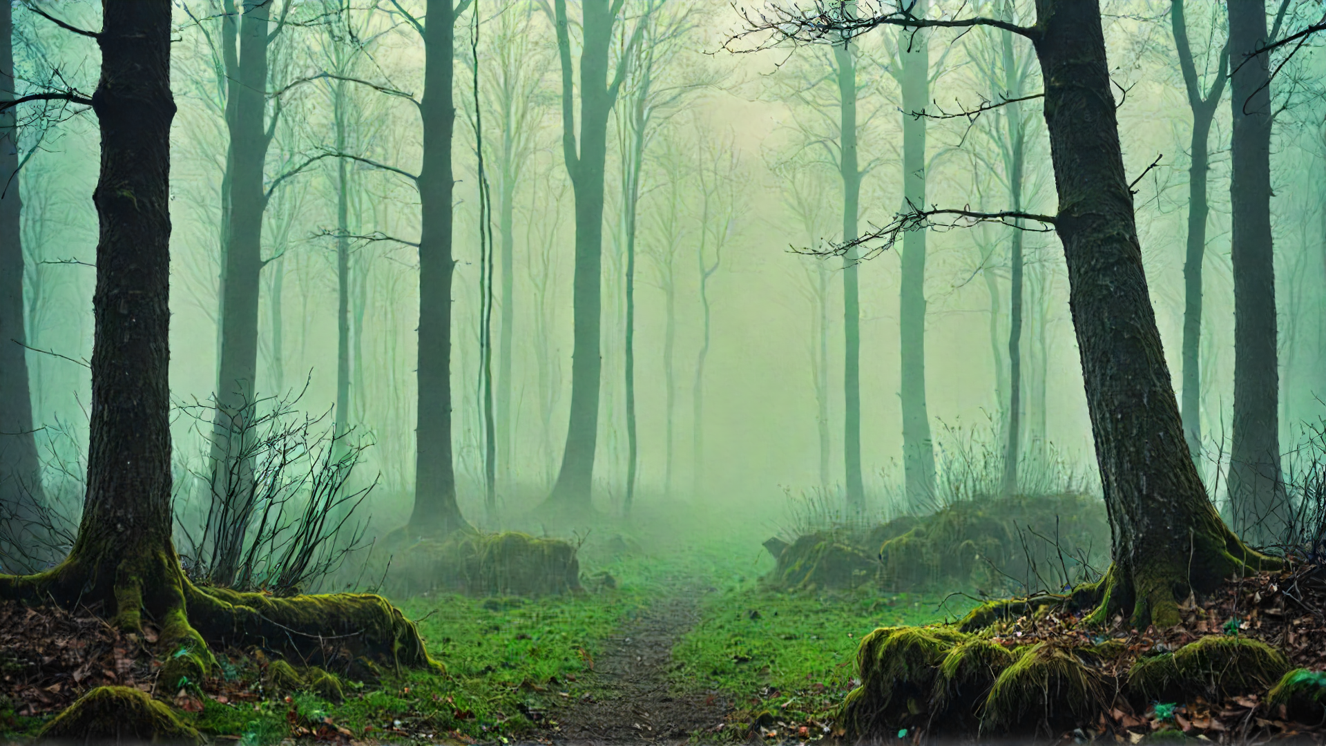 <lora:LCMTurboMix_Euler_A_fix:1> (((<lora:MagicAI:0.5>, WitchcraftPunkAI))),  BREAK (magic forest landscape) , misty , heavy fog Serene and idyllic scenery , bokeh, Rule of Thirds composition