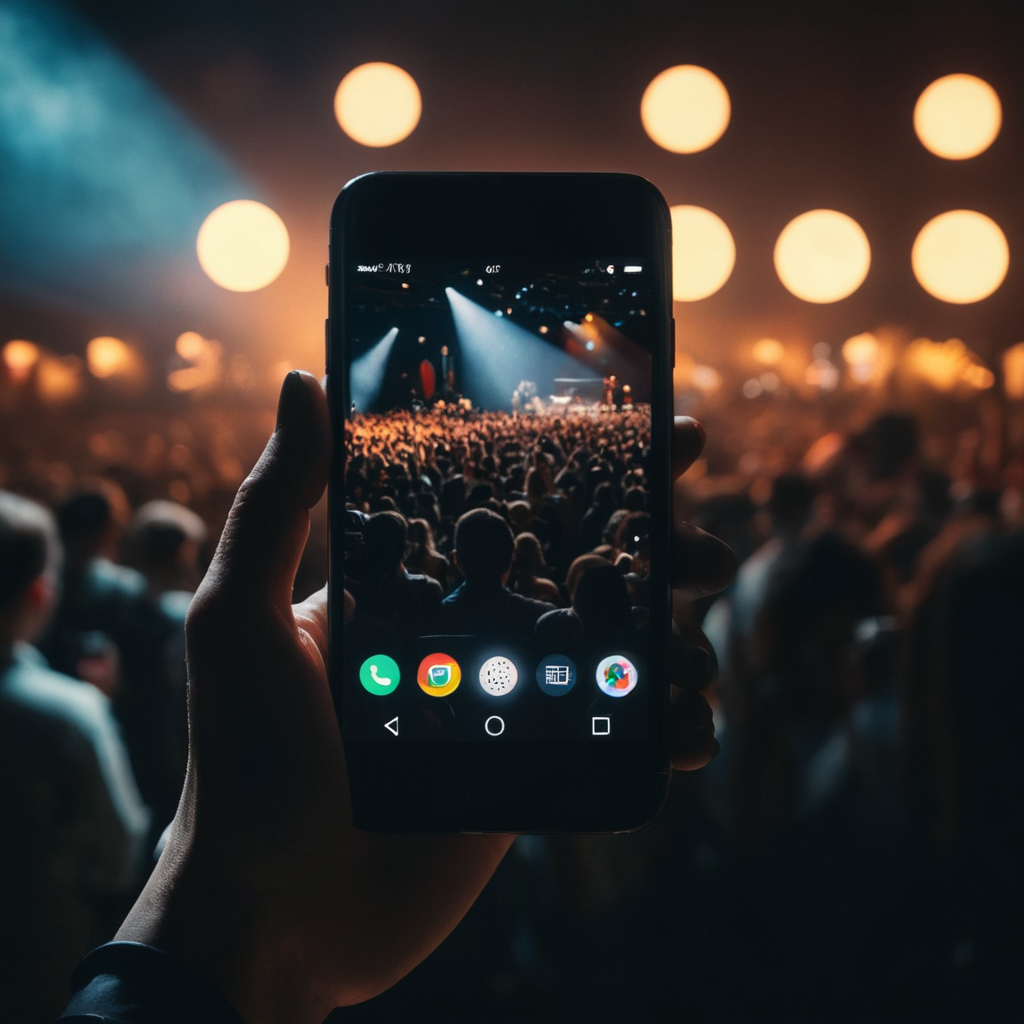 cinematic film still of  <lora:perfection style:0.1>
 <lora:detailed:0.3>
 <lora:Chiaroscuro Lighting Style:0.3>
A detailed and A perfect photo of a person taking a picture of a concert with their cell phone,hand focus,cinematic hand,best hand,better hand,awesome hand,different hand,covered in shadow,1girl,holding,blurry,depth of field,blurry background,phone,cellphone,smartphone,bokeh,perfection,different color,perfect color,realistic,realism,detailed background,perfect background,different background ,perfect style, perfection style, detailed style, shallow depth of field, vignette, highly detailed, high budget, bokeh, cinemascope, moody, epic, gorgeous, film grain, grainy