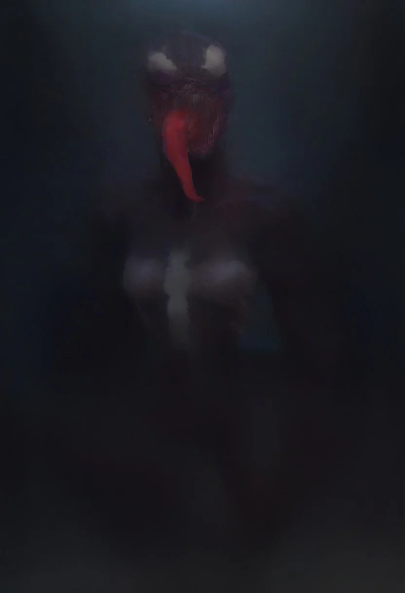 score_9, score_8_up, score_7_up, score_6_up, score_5_up, score_4_up, 1girl, She_Venom, solo, bodysuit, monster, medium breasts, sharp teeth, teeth, long tongue, saliva, smile, light blue background, simple background, thin waist, perfect body, long legs, 
1girl, breasts, medium breasts, thick thighs, teeth, sharp teeth, tongue out, long tongue, bodysuit, claws, muscular, tongue
