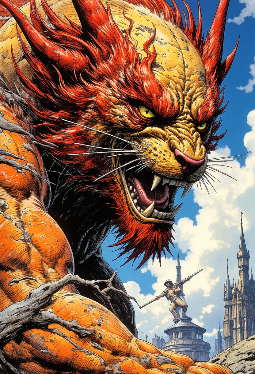 Arzach art by Charles Robinson, Alejandro Burdisio, David Mack