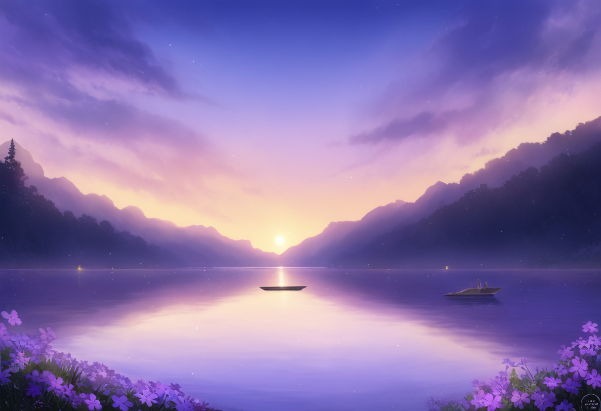 score_9, score_8_up, score_7_up, score_6_up, score_5_up, score_4_up, BREAK
detailed background,( Calm spring night landscape), amongst lush greenery, beautiful view, creeping phlox in full bloom, creeping phlox, early morning, sunrise sky, beautiful clouds, dappled sunlight, outdoor seating, one lamp, Tranquil Lake, Boat on a Lake, depth of field, masterpiece, best quality, ultra-detailed, very aesthetic, illustration, perfect composition, intricate details, absurdres, moody lighting, wisps of light, no humans, <lora:Sugarrmints:1>