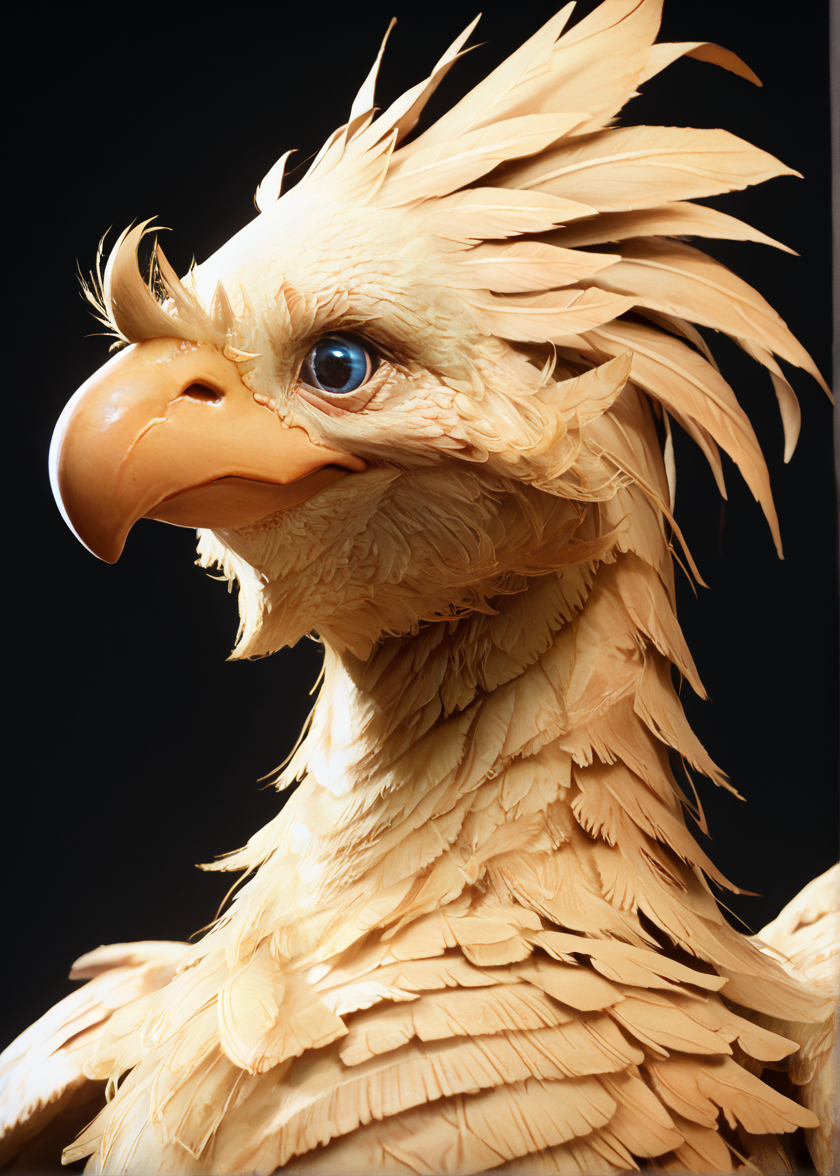 (score_9, score_8_up, score_7_up,  zPDXL), chocobo <lora:chocobo_(ponyxl):1>, no humans, upper body,