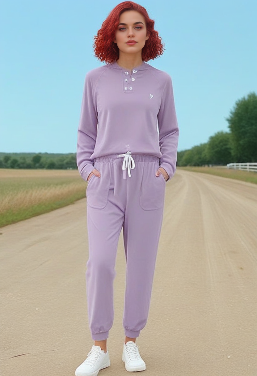Stable_Yogis_PDXL_Positives 
<lora:train_Sweat_Suit_by_Stable_yogi_bsy_PONY:0.8>
 wearing a 99sweatsuit99 in Maroon color,   pockets, long sleeves, full body,  shoes,
beautiful face, Bold eyebrows makeup style, Cropped curls hairstyle, Ruby red hair_color, open field with wildflowers