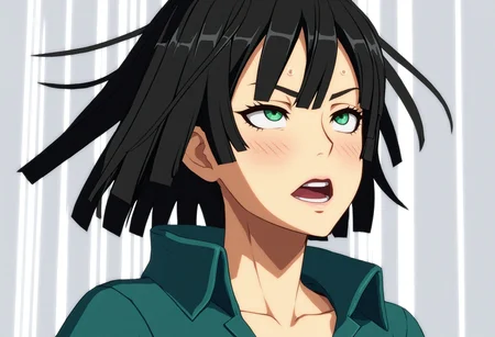 <lora:Hyper-SDXL-8steps-lora:1> <lora:Fixhands_anime_bdsqlsz_V1:1> zPDXL2, score_9, score_8_up, score_7_up, source_anime, intricate details, perfect anatomy BREAK
1girl,
fubuki \(one-punch man\), (one-punch man:0.8), black hair, green eyes,
ggxrd-stimulating-fists-of-annihilation,
<lora:GGXrd-stimulating-fists-of-annihilation_XL(pony)v10:1>